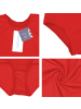 Aquarti Mädchen Ballett Trikot 3/4 Arm in rot