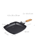 relaxdays Grillfpanne in Schwarz - (B)29 x (T)29 cm