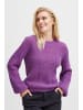 Pulz Strickpullover PZIRIS Regular fit in Bright Purple Melange