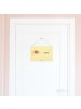 Mr. & Mrs. Panda holzbild Spinne Agathe Freude mit Spruch in Gelb Pastell