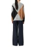 comma Pullover in grau camel - 0001