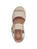 Tamaris Plateau-Sandaletten in IVORY UNI