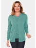 GOLDNER Kurzgröße:  Strickset aus Jacke, Halbarmpullover in eukalyptus