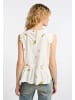 DreiMaster Vintage Damen Top in Wollweiss Gelb