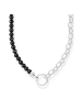 Thomas Sabo Kette Mit Schwarzen Perlen in silber, schwarz