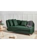 Beliani Chaiselongue MERI in Grün/Braun - (W) 155 x (H) 76 x (L) 69 cm