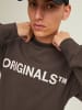 Jack & Jones Basic Sweater Langarm Shirt Rundhals Pullover in Braun