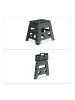 relaxdays 10 x Klapphocker in Schwarz/ Grau - (B)37 x (H)30 cm x (T)29 cm