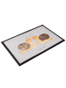Mr. & Mrs. Panda Schmutzfangmatte Schnecken Liebe ohne Spruch in Grau Pastell