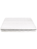 Beliani Matratze SERENITY in Weiß/Grau - (W) 140 x (H) 18 x (L) 200 cm H2/3 Mittel