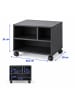 relaxdays Druckerständer in Schwarz - (B)30 x (H)35 x (T)40 cm