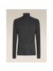 icebreaker Unterhemd Merino 260 ZoneKnit LS Half Zi in Schwarz011