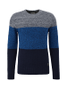 QS Strickpullover langarm in Blau-grau