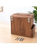 relaxdays Vorschlagsbox in Braun - (B)21 x (H)20 x (T)16 cm