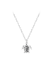 Alexander York Kette mit Anhänger SCHILDKRÖTE in 925 Sterling Silber, 2-tlg.