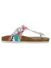 Dogo Lila Zehentrenner Sandalen - Hello in Mehrfarbig