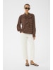 PART TWO Langarm-Bluse YaninaPW Lockere Passform in Downtown Brown Dot Print