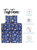 TupTam Kinder Bettdecken Set Gemustert in dunkelblau