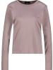 monari Elegantes Langarmshirt mit Strassdetails in Taupe