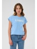 Kaffe T-Shirt kurzarm KAbine Regular fit in Vista Blue W. Chalk Print