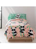 Happy Friday Panda garden Bettbezug set 2 teiliges