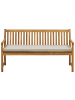 Beliani Gartenbank VIVARA in Braun/Beige - (W) 160 x (H) 88 x (L) 61 cm