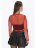 myMo ROCKS Women Blouse in red black