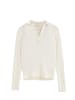 Polo Club Pullover WOMAN RIGBY GO POLO NECK CABLE TAYLOR LONG SLEEVE REGULAR FIT in Ecru