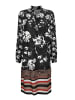 Alba Moda Kleid mit floralem Dessin in schwarz