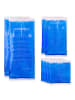relaxdays 32tlg. Kühlpad Set in Blau