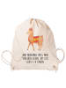 Mr. & Mrs. Panda Stoffrucksack Alpaka Stolz mit Spruch in Creme