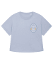 wat? Apparel T-Shirt Never stop exploring in Serene Blue