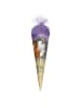 Schultüte klein 22 cm Blumenpferde in Lila