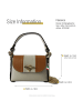 Florence Florence Umhängetasche Leder beige, braun ca. 19cm