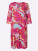 Sieh an! Kleid in fuchsia-zitrone-bedruckt
