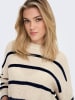 ONLY Cropped Rippstrick Pullover Kurzer Langarm Sweater ONLMALAVI in Beige-2