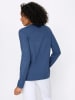 Sieh an! Langarm-Pullover in jeansblau