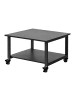 relaxdays Druckertisch in Schwarz - (B)50 x (H)32 x (T)50 cm