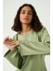 Kaffe Langarm-Bluse KAhill Regular fit in Oil Green