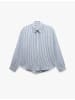KOTON SHIRTS LS in Marineblau Gestreift