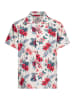 King Kerosin King Kerosin Hawaiihemd Hibiscus in offwhite