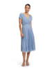 Vera Mont Cocktailkleid im Glitzer-Look in Blue/Silver