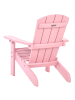 Beliani Kindersessel ADIRONDACK in Rosa - (W) 40 x (H) 64 x (L) 50 cm