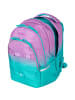 McNeill Schulrucksack MILO blueberry + Schlampermäppchen in pink-türkis