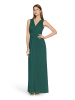 Vera Mont Abendkleid mit V-Ausschnitt in Dark Emerald