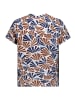 BETTY & CO Schlupfbluse kurzarm in Nature/Brown