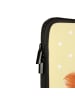 Mr. & Mrs. Panda Laptoptasche Eichhörnchen Blume mit Spruch in Gelb Pastell