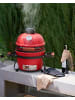 Beliani Holzkohlegrill KAMADO in Rot - (W) 54 x (H) 48 x (L) 35 cm