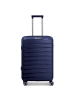 Franky London 4 Rollen Trolley M 65 cm mit Dehnfalte dark blue