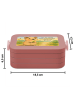 Mr. & Mrs. Panda Bento Box Quokka Happy Design mit Spruch in Rot Pastell